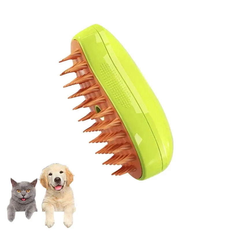 HappyPaws 3-in-1 Steamy Pet Brush